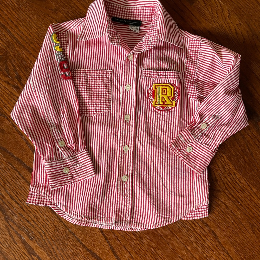 Rocawear Red stripe long sleeve shirt